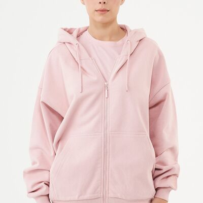 JALE- Soft touch sweat jacket made of organic cotton