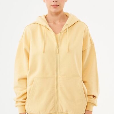 JALE- Soft touch sweat jacket made of organic cotton
