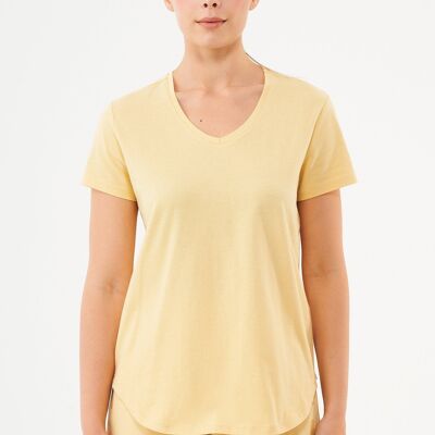 TUBA- Basic T-shirt made of organic cotton with V-neck