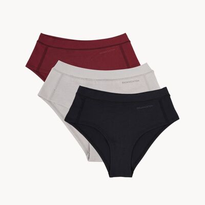 KAREN | Hipster confeccionados con una mezcla de modal TENCEL™ súper suave en un paquete de 3
