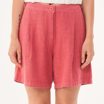 Shorts realizzati in misto lino-cotone biologico con LENZING™ ECOVERO™