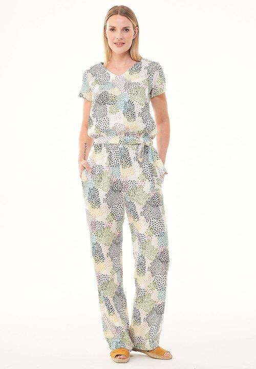 Jumpsuit aus TENCEL™ Lyocell mit Allover-Print
