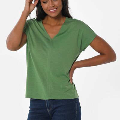 T-shirt en lyocell TENCEL™ et coton biologique