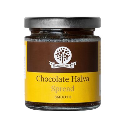 Glatter Schokoladen-Halva-Aufstrich