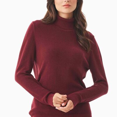 Jersey de cuello vuelto de algodón orgánico