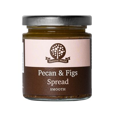 Crema spalmabile liscia di noci pecan e fichi