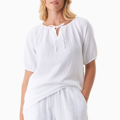 Blouse en mousseline de coton biologique