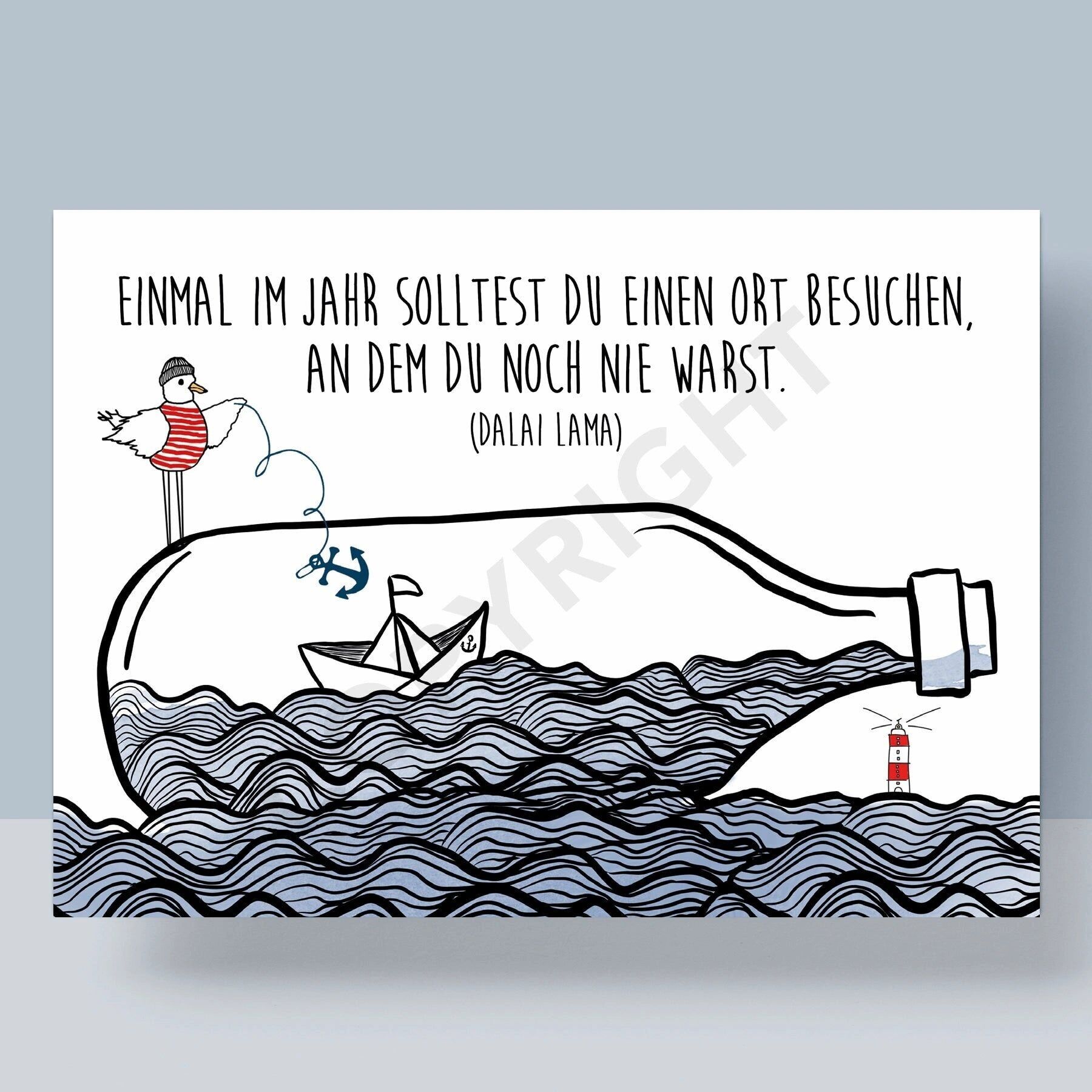 CARTOLINA - UNA VOLTA ALL'ANNO DOVREI VISITARE UN POSTO