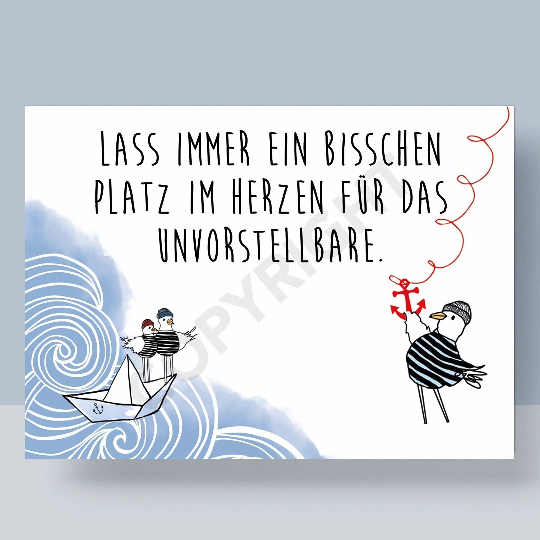 CARTOLINA - LASCI SEMPRE UN PO' DI SPAZIO NEL TUO CUORE