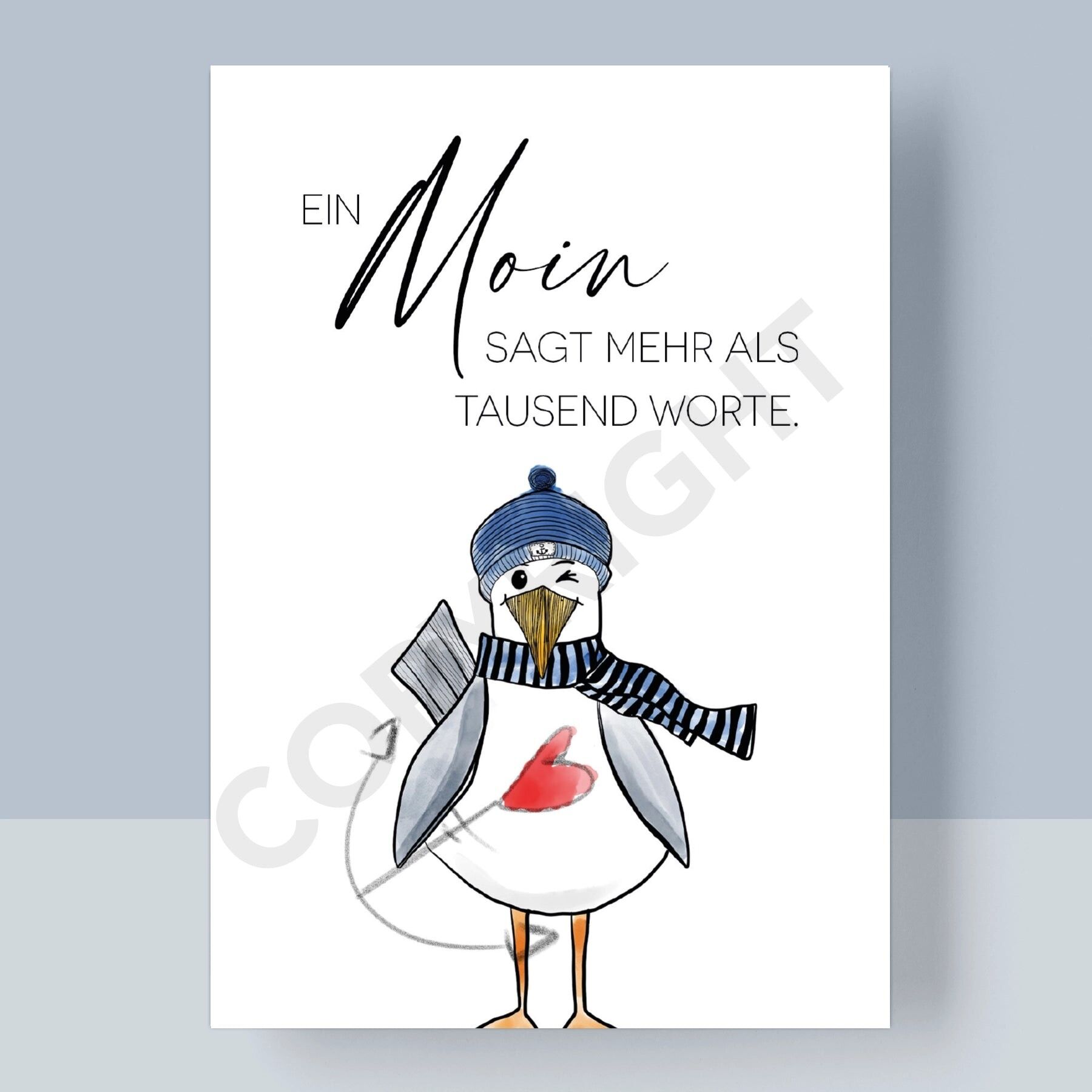 CARTOLINA - UN MOIN È PIÙ DI MILLE PAROLE