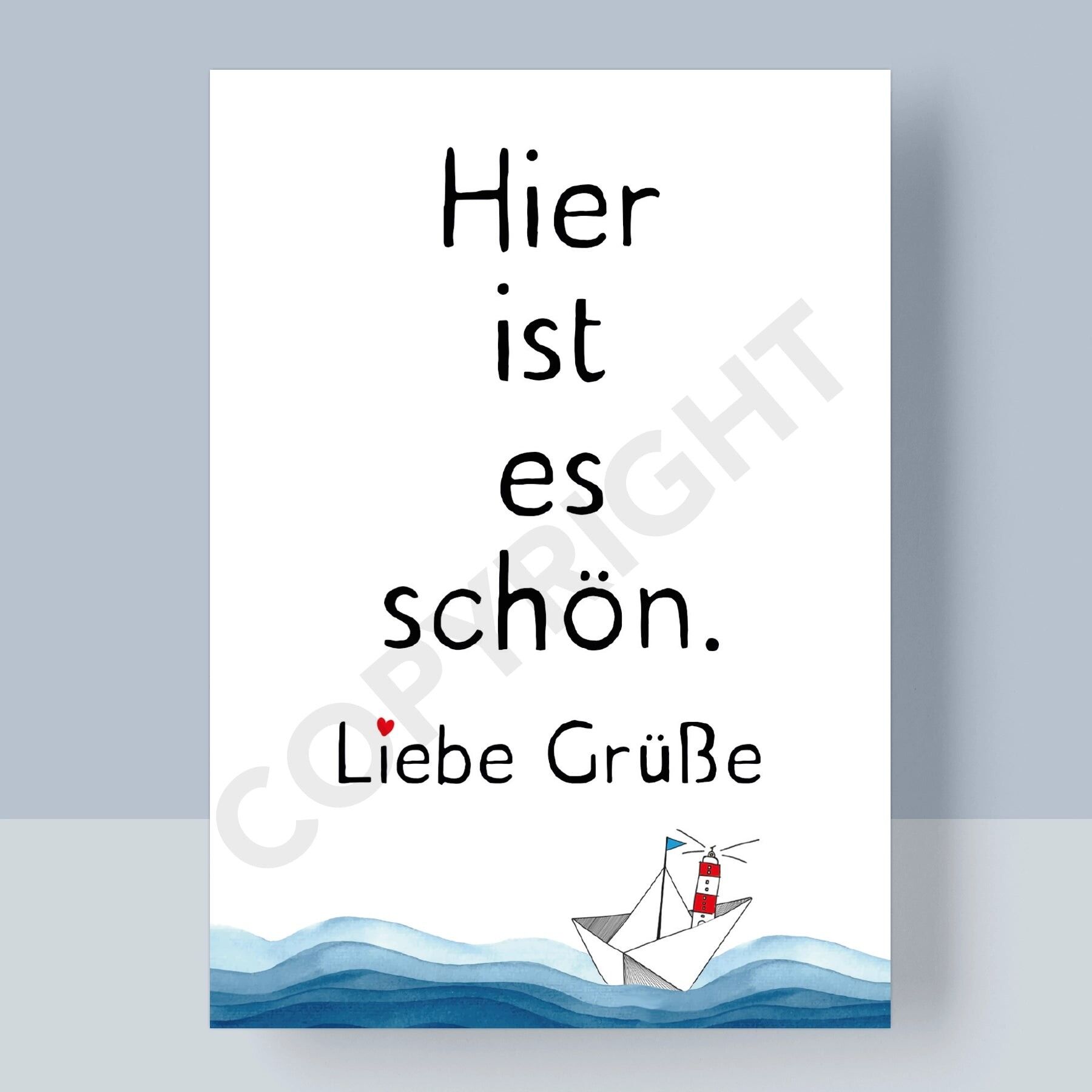 CARTOLINA - QUI È BELLO