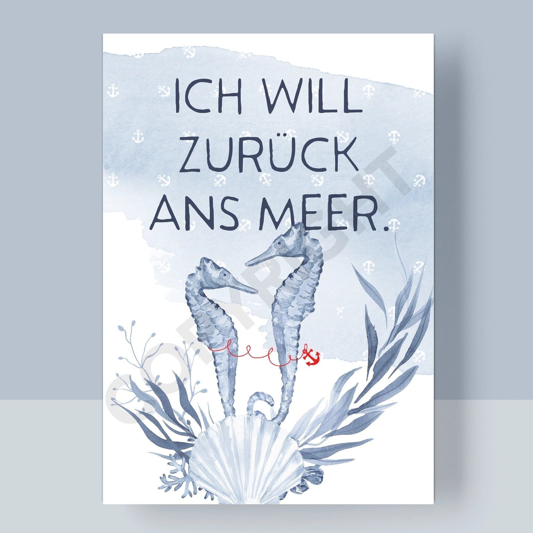 CARTOLINA - VOGLIO TORNARE AL MARE