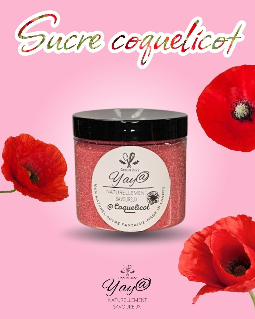 Poppy Sugar - 200g Jar - Yaya Naturally Delicious