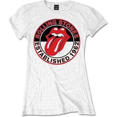 Camiseta de mujer de los Rolling Stones, año de creación 1962