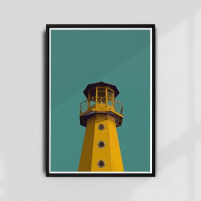 Leuchtturm/Gelb A3