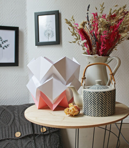 Lampe de table Origami Bicolore - S - Pink