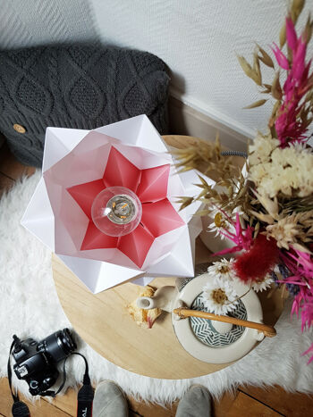 Lampe de table Origami Bicolore - S - Pink 2