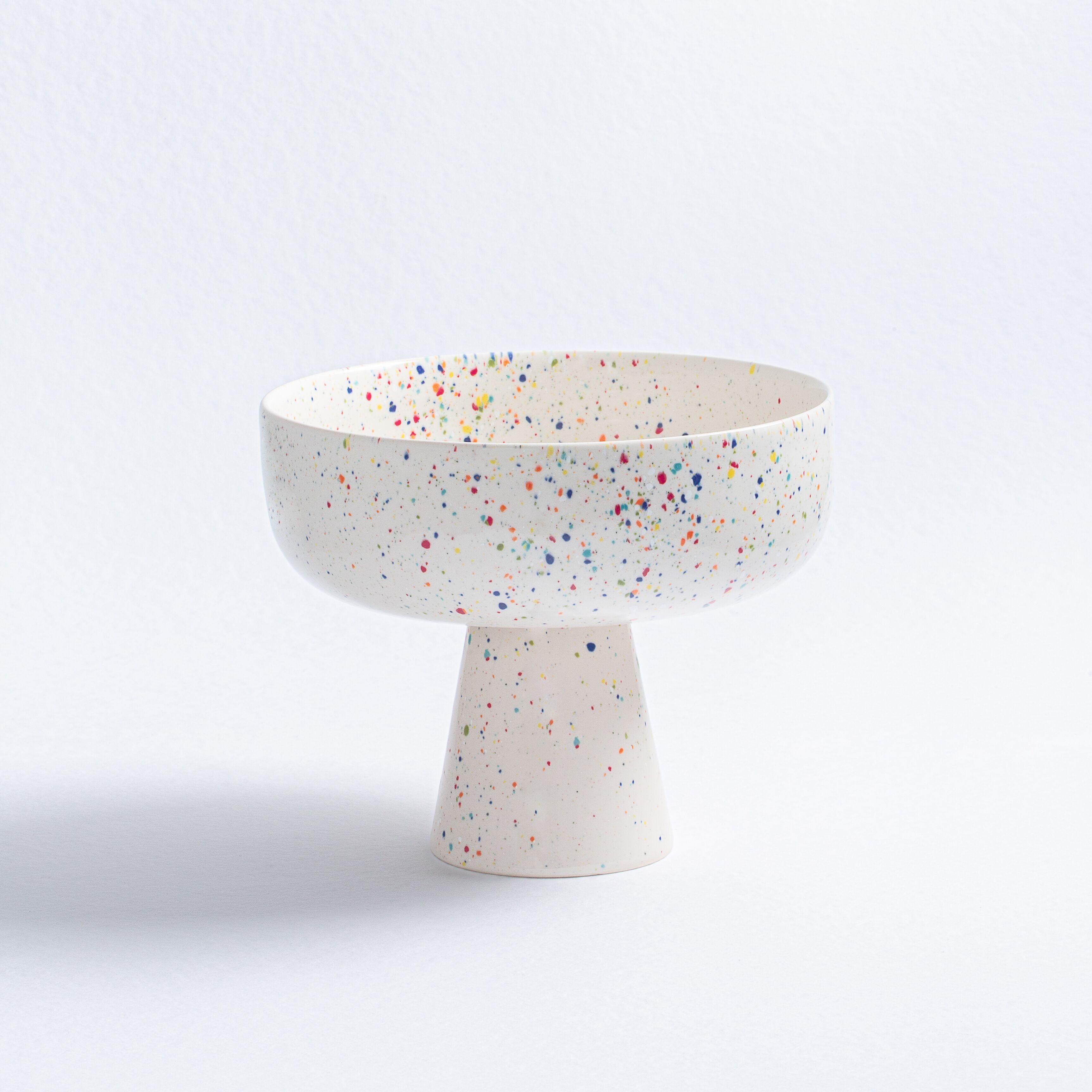 Nuova ciotola per frutta da festa 23 cm bianca