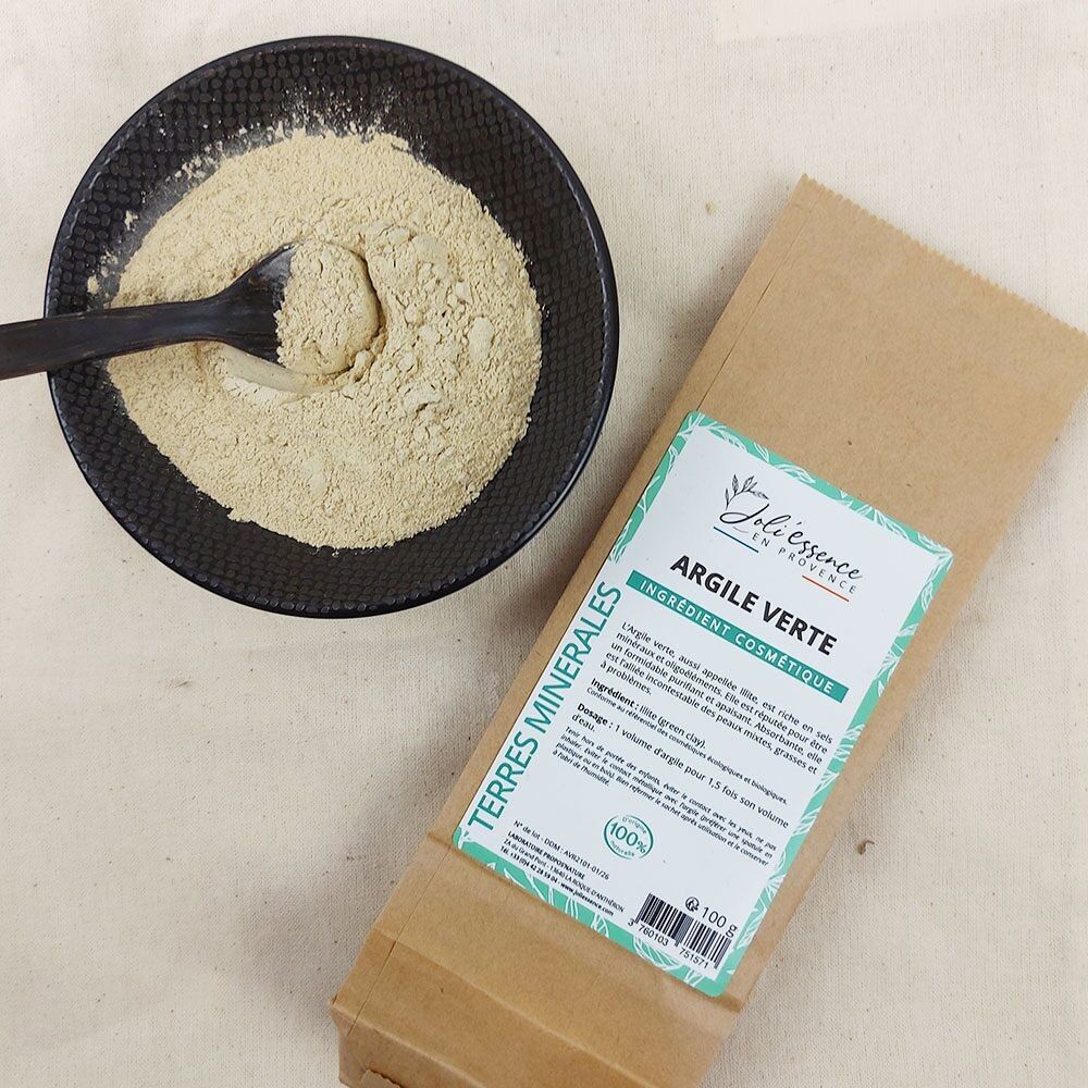 ARGILE VERTE - CATAPLASME - COSMÉTIQUE MAISON - 100G