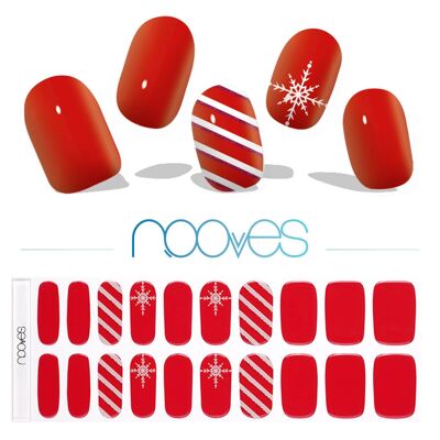 Feuilles de Gel - Harmonie des Fêtes - Nooves Nails
