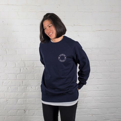 Badge sweater - Navy
