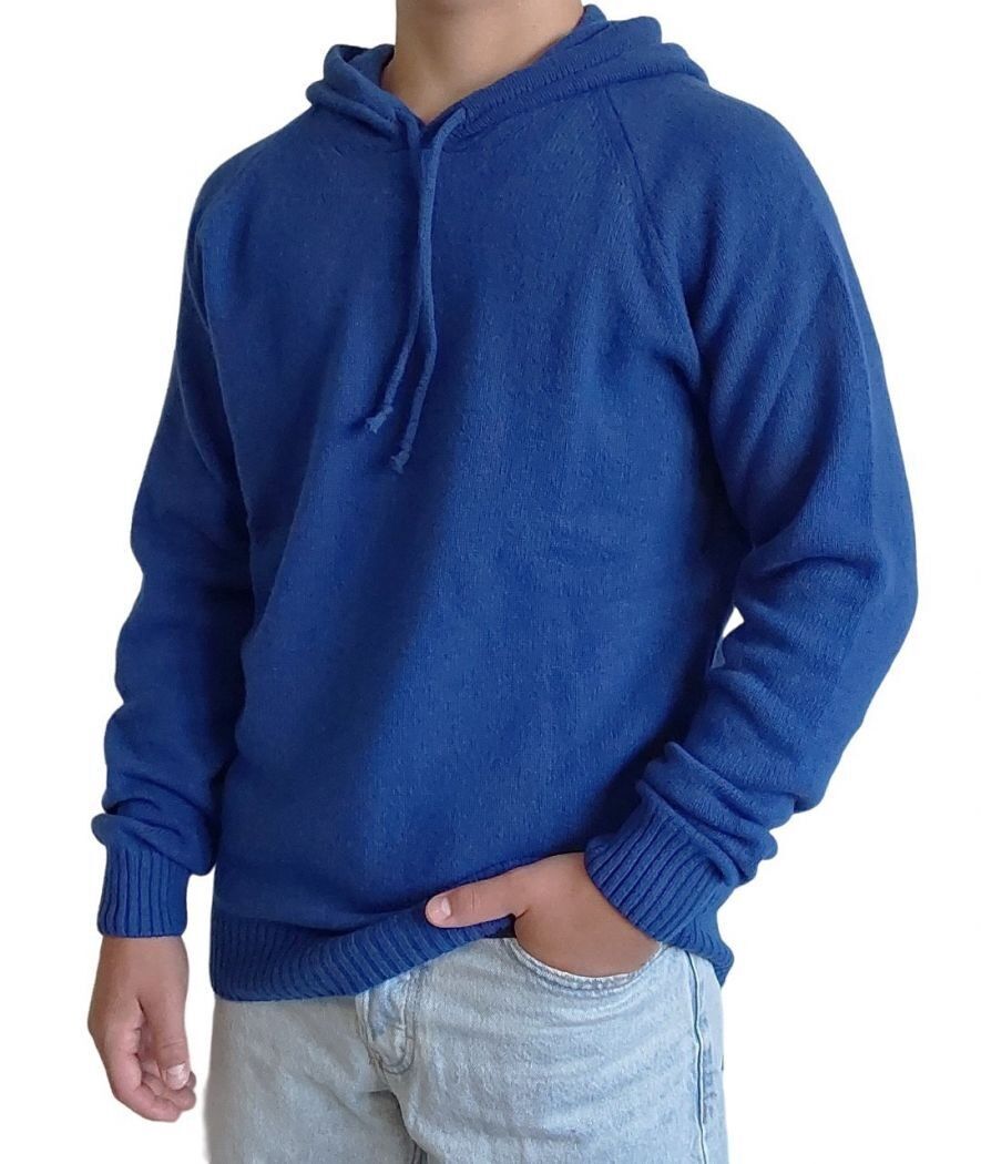 Maglia Uomo con Cappuccio Cashmere Rigenerato
