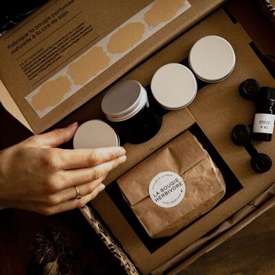 Box DIY : Kit pour fabriquer ses bougies (Gourmande) | LA BOUGIE HERBIVORE - Fabrication Artisanale