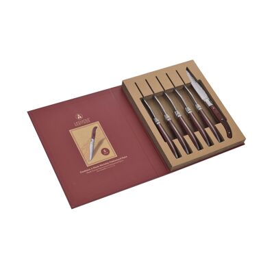 Caja de 6 cuchillos para carne LAGUIOLE HERITAGE