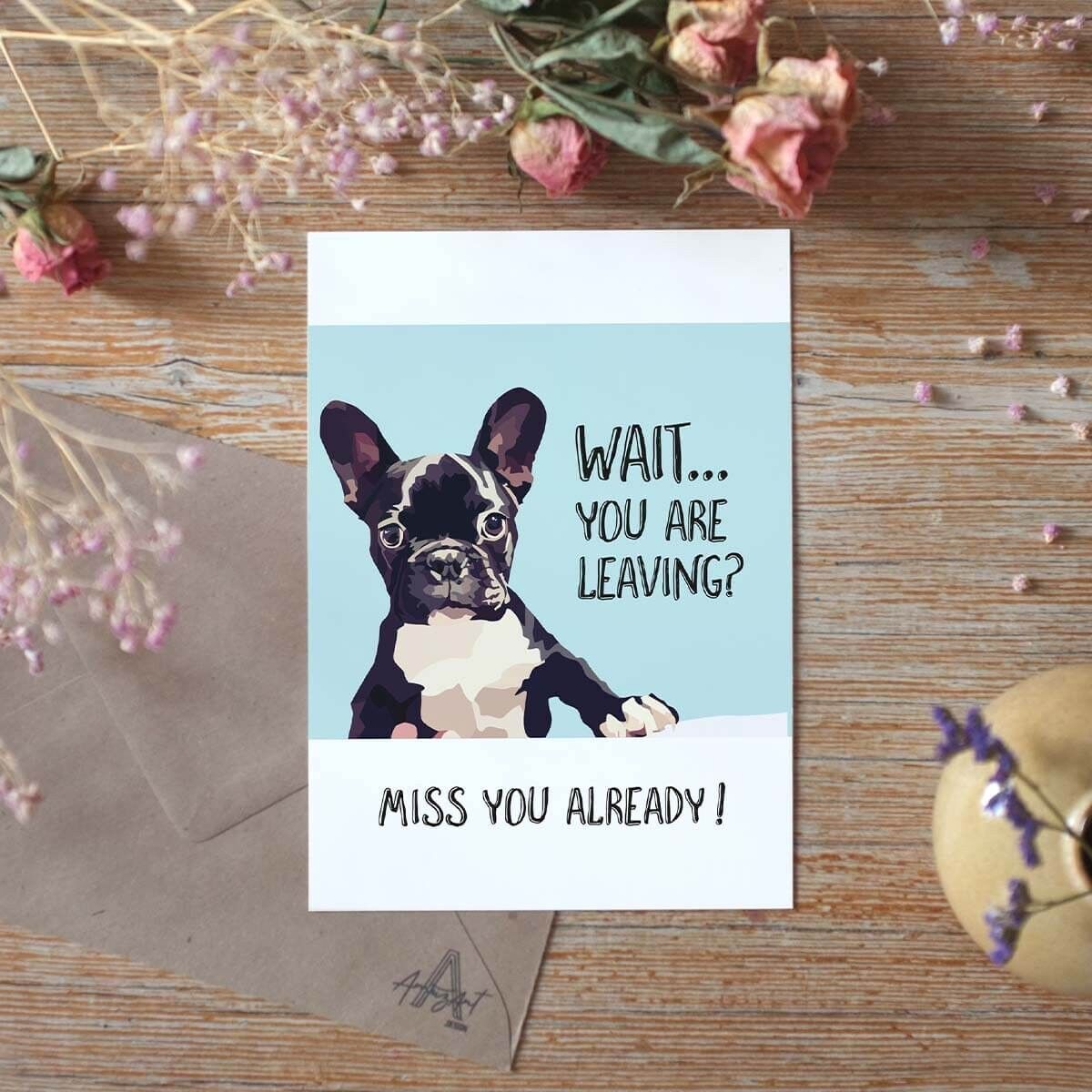 Tu me manques déjà – Carte de vœux