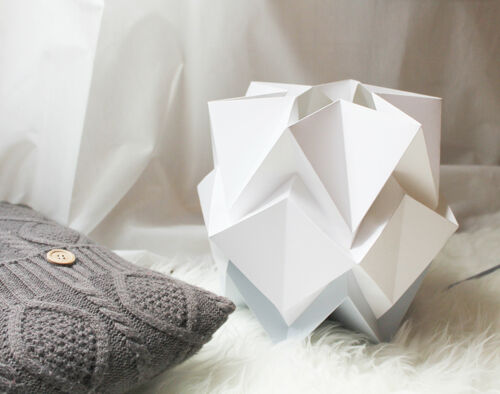 Lampe de table Origami Bicolore - S - Silver