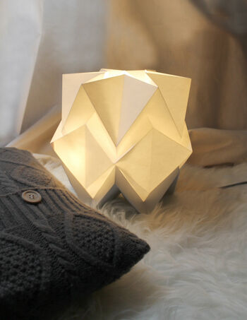 Lampe de table Origami Bicolore - S - Silver 2
