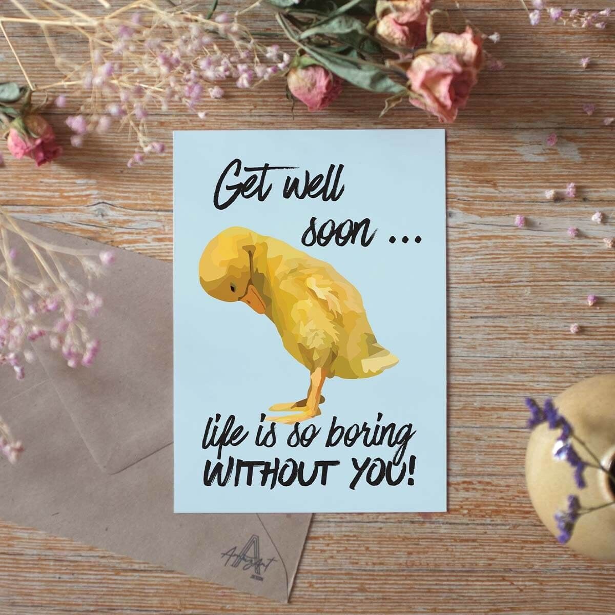 Gute Besserung - Grußkarte