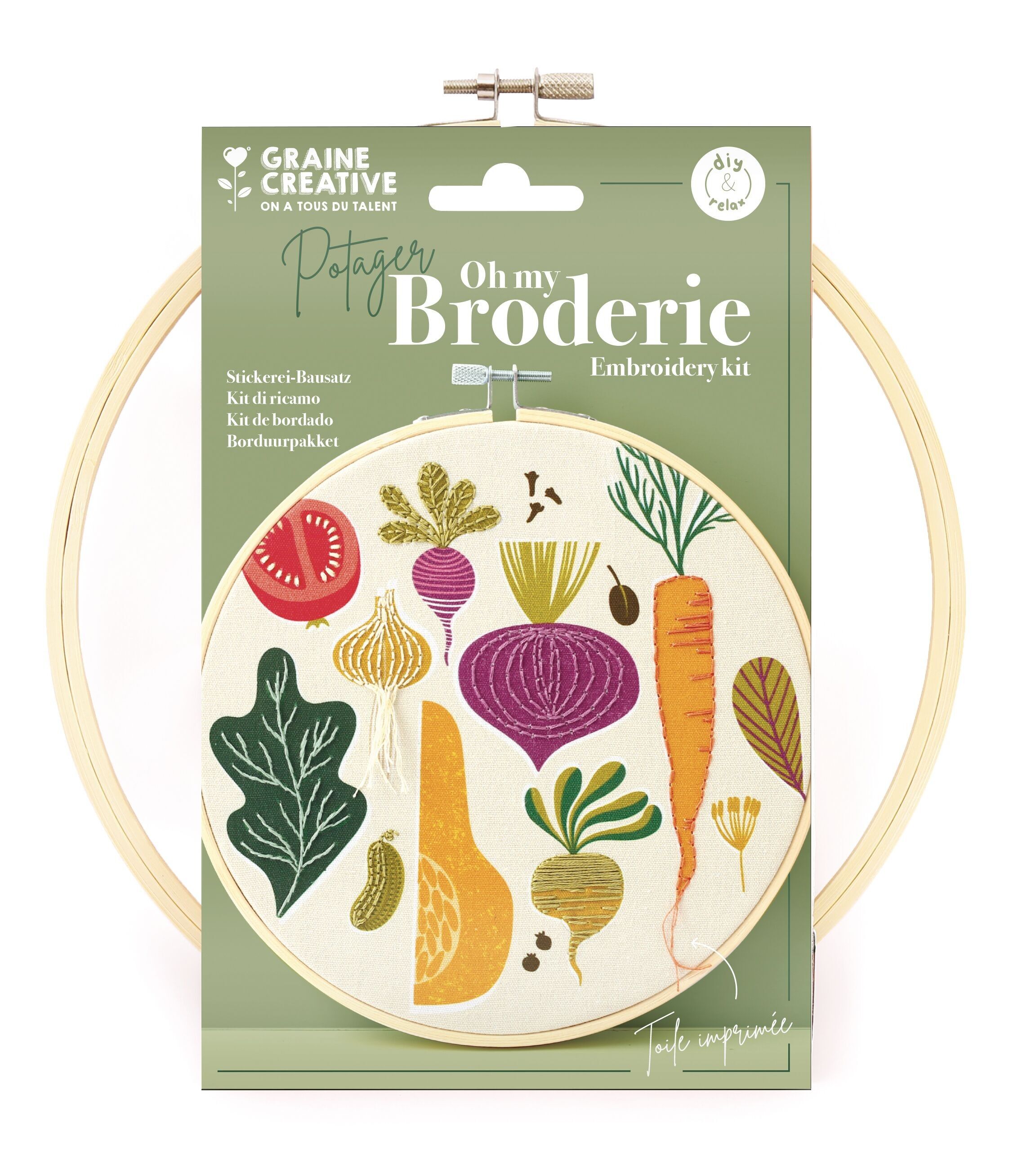 KIT RICAMO PARZIALE ORTO Ø20CM