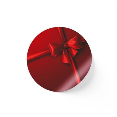 Etichette autoadesive / Mini-Stickers Motivo fiocco rosso natalizio
