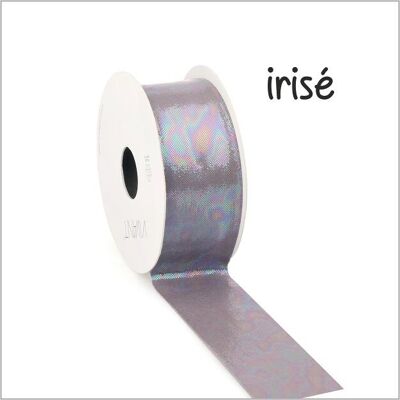 Ruban - Irisé - Vieux Violet - 40mm x 5m