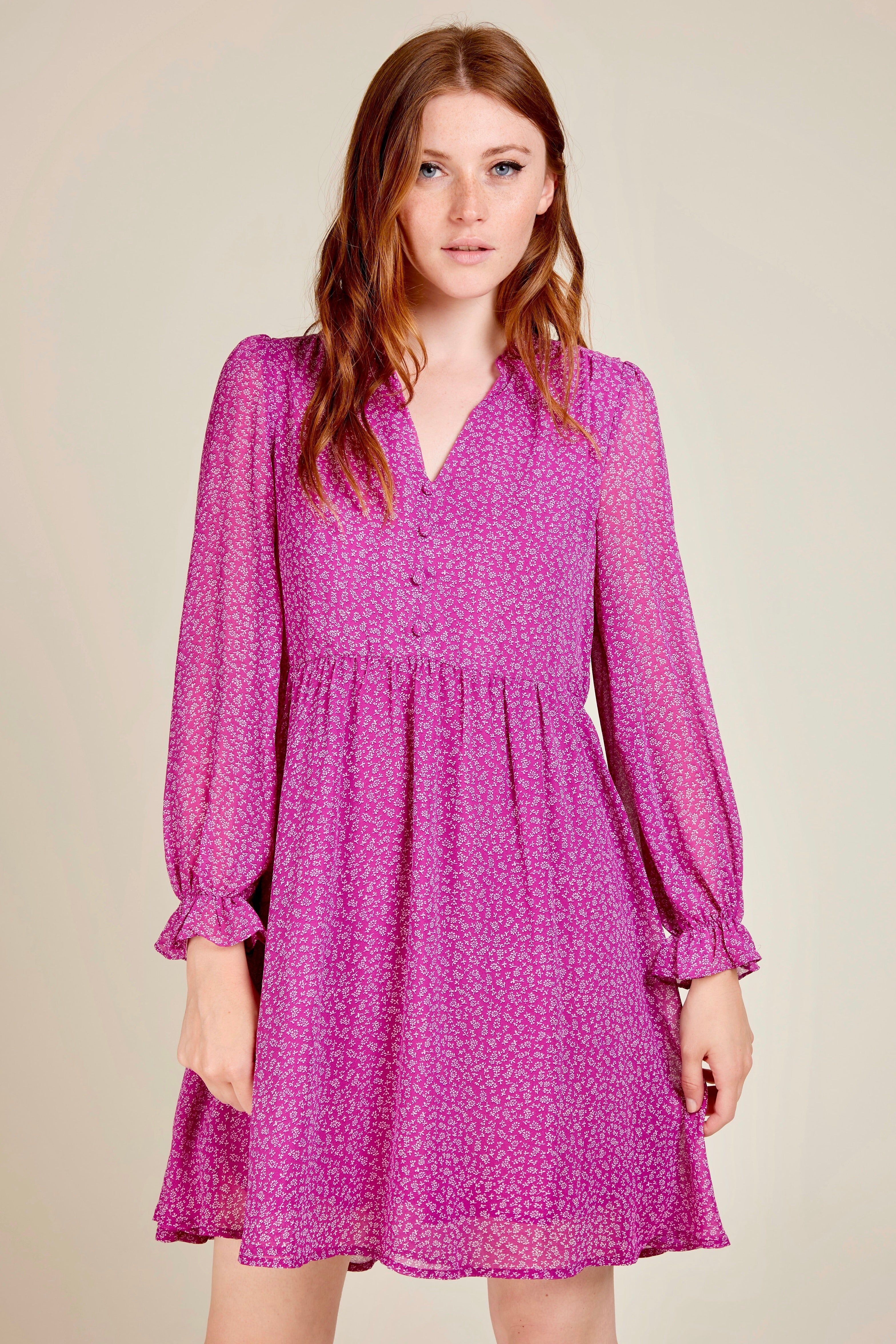 HALANA - Abito corto con stampa floreale