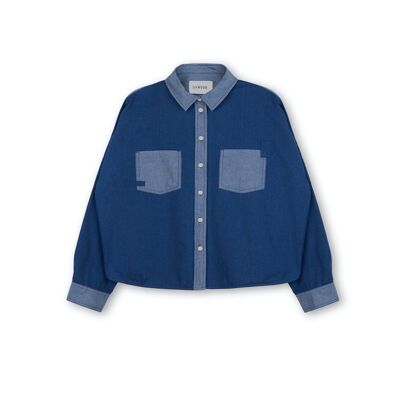 Lela Patch Pocket Shirt, Denim