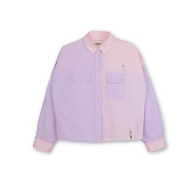 Camisa utilitaria Jules, rosa / lila