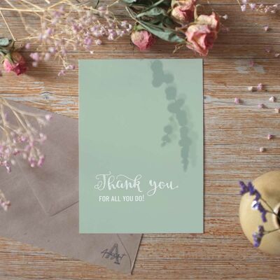 Merci pour tout ce que vous faites – Carte de vœux