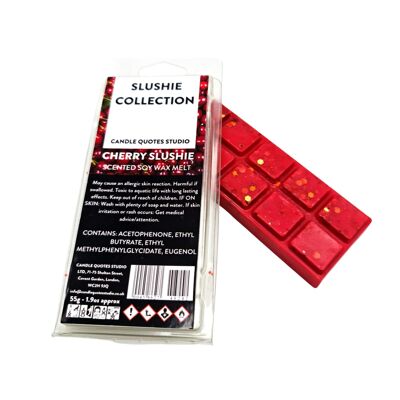 Cherry Slushie Inspired Highly Scented Wax Melt Snap Bar