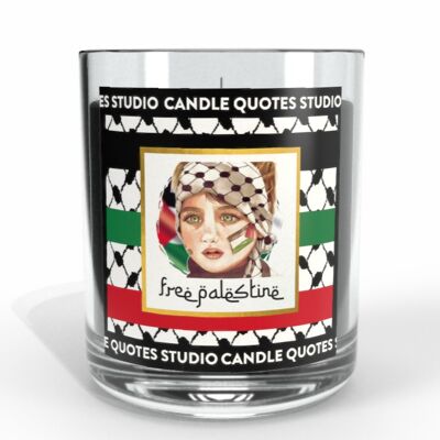 Free Palestine Inspired  Charity Candle - 100% Donation