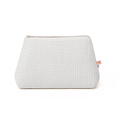 White Organic Cotton Toiletry Bag