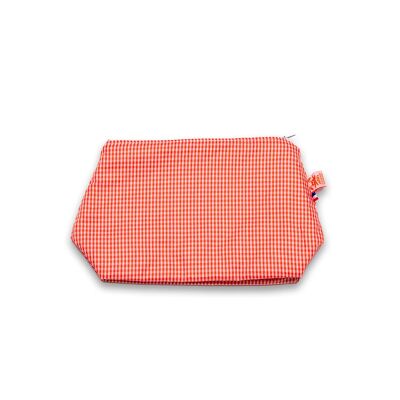 Gingham Organic Cotton Toiletry Bag