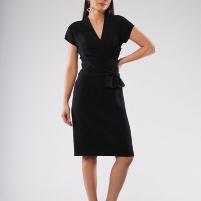 Forbes Bow Dress Negro