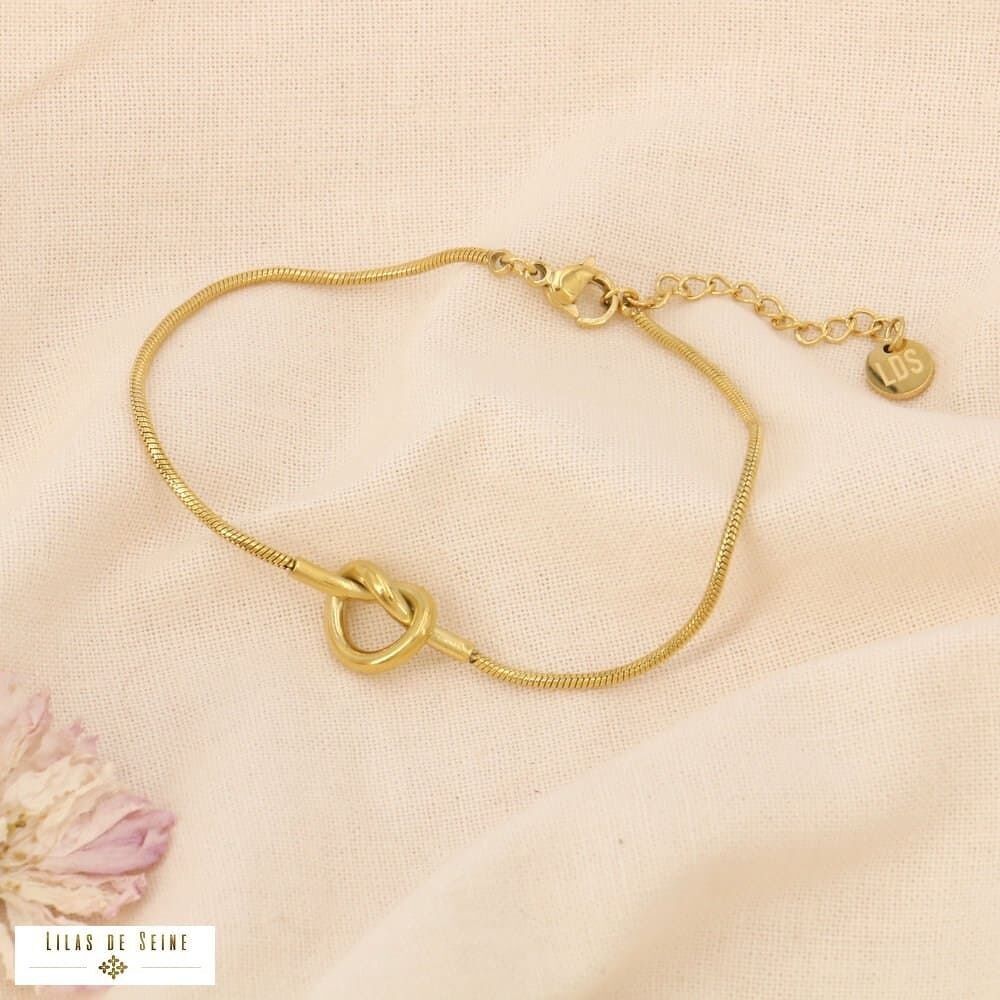 Elegante bracciale in acciaio inossidabile con nodo da marinaio 0223164