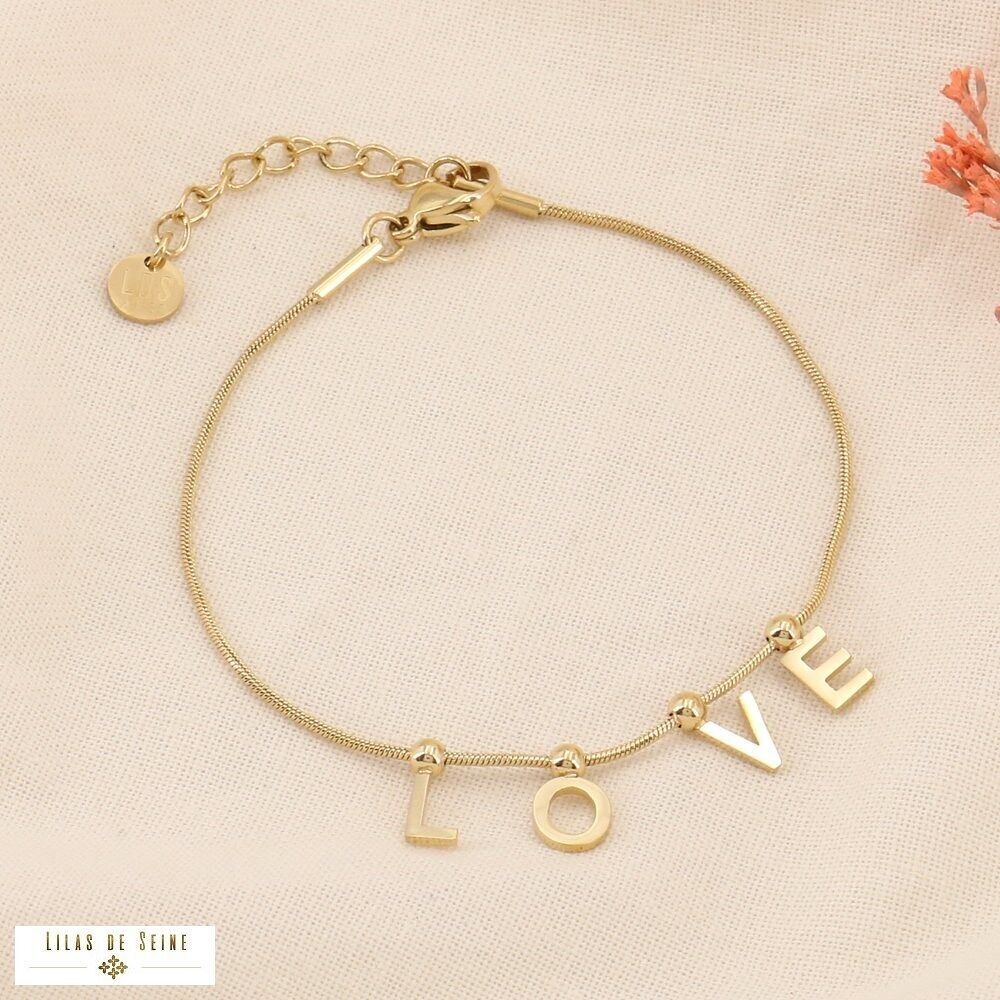 Bracciale lettere LOVE (AMOUR) in acciaio inossidabile 0223504