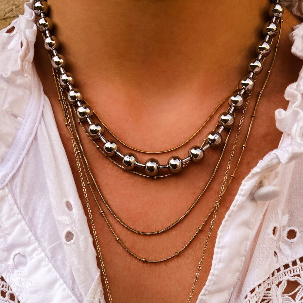 Collana girocollo in acciaio inossidabile per 0123516