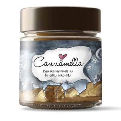 Salsa de caramelo Cannamella con chocolate belga