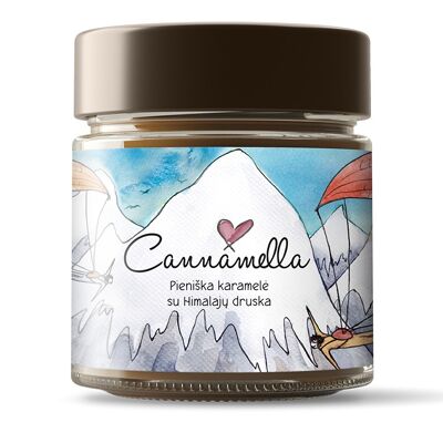 Cannamella caramel sauce with Pink Himalayan Salt