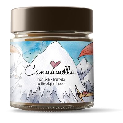Cannamella-Karamell-Sauce mit rosa Himalaya-Salz